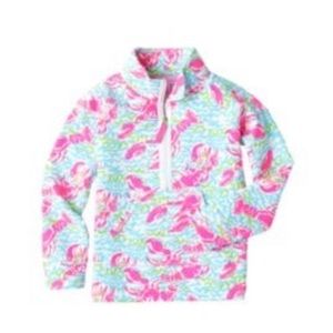 Lilly Pulitzer Girls Popover in Lobstah Roll Size XL (10-14)